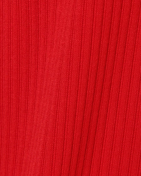 INGNI（イング） リブスカラップバックリボン8分袖 ｱｶ