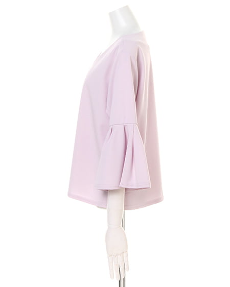 INGNI（イング） タックフレア袖／柔らか7分袖トップス ﾗﾍﾞﾝﾀﾞｰ