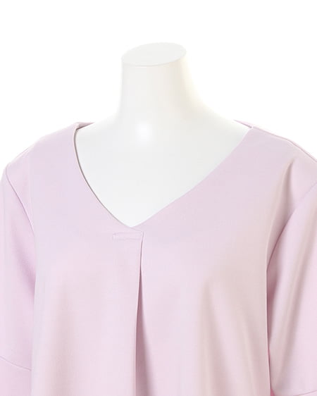 INGNI（イング） タックフレア袖／柔らか7分袖トップス ﾗﾍﾞﾝﾀﾞｰ