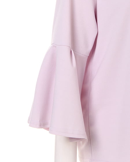 INGNI（イング） タックフレア袖／柔らか7分袖トップス ﾗﾍﾞﾝﾀﾞｰ