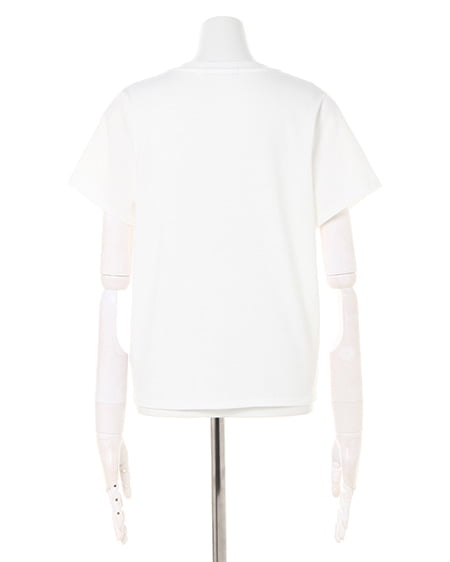 INGNI（イング） カラーポケットロゴ／半袖Tシャツ ｵﾌﾎﾜｲﾄ/ｱｶ