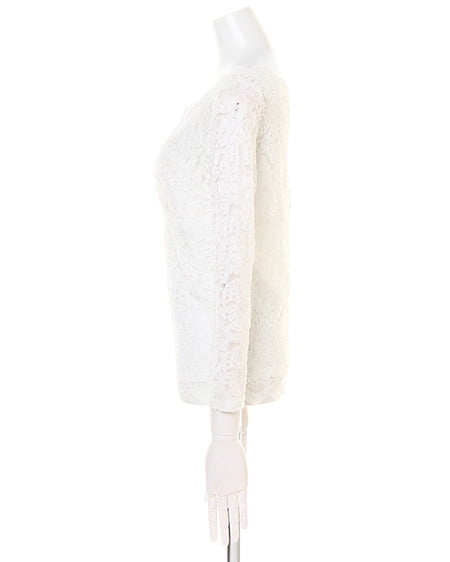 INGNI（イング） スカラップレース長袖／TOPS ｵﾌﾎﾜｲﾄ