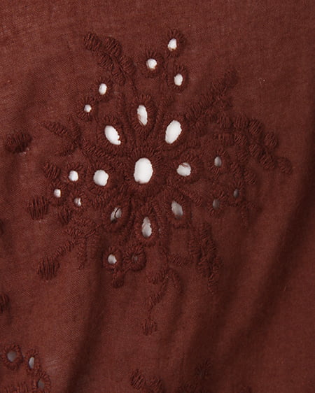 INGNI（イング） パンチングレーストップス ﾌﾞﾗｳﾝ/A