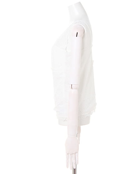 INGNI（イング） レースタンク ｵﾌﾎﾜｲﾄ