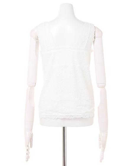 INGNI（イング） レースタンク ｵﾌﾎﾜｲﾄ