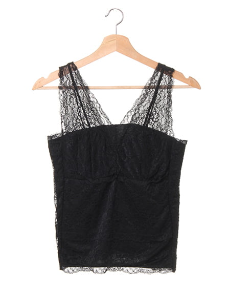 INGNI(イング) レースタンク ｸﾛ