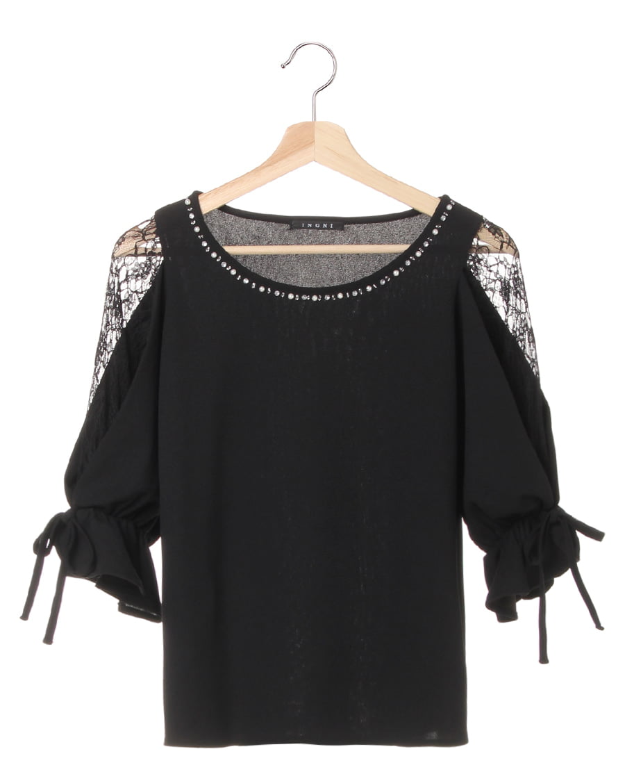 袖割れレース装飾付トップス｜INGNI(イング) 公式通販｜INGNI STORE