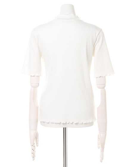 INGNI（イング） リブハイネックメロートップス ｵﾌﾎﾜｲﾄ