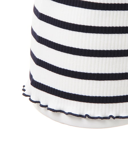 INGNI（イング） メローフリル袖トップス ｵﾌﾎﾜｲﾄ/ｺﾝ