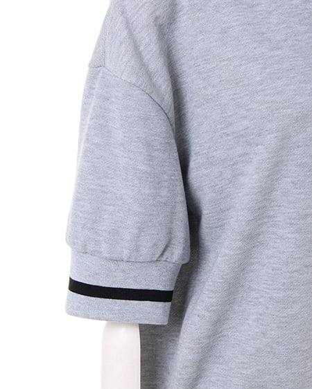 INGNI（イング） レースレイヤーライン入り／スウェットトップス ｸﾞﾚｰ/ｸﾛ