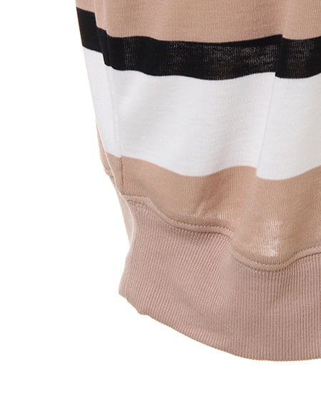 INGNI（イング） イレギュラーボーダー／ドルマントップス ﾍﾞｰｼﾞｭ