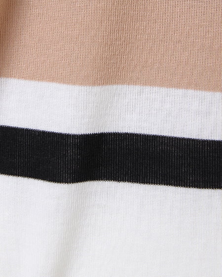 INGNI（イング） イレギュラーボーダー／ドルマントップス ﾍﾞｰｼﾞｭ