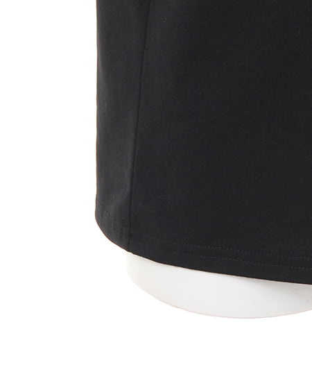 INGNI(イング) 袖ラインBOXロゴTシャツ クロ