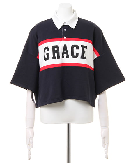 INGNI（イング） ラインロゴラガーシャツ ｺﾝ