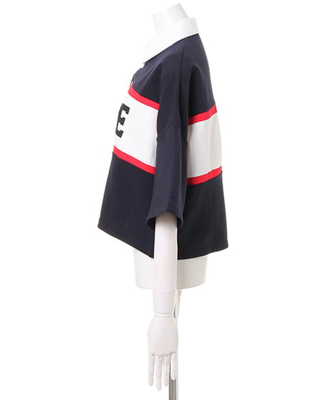 INGNI（イング） ラインロゴラガーシャツ ｺﾝ