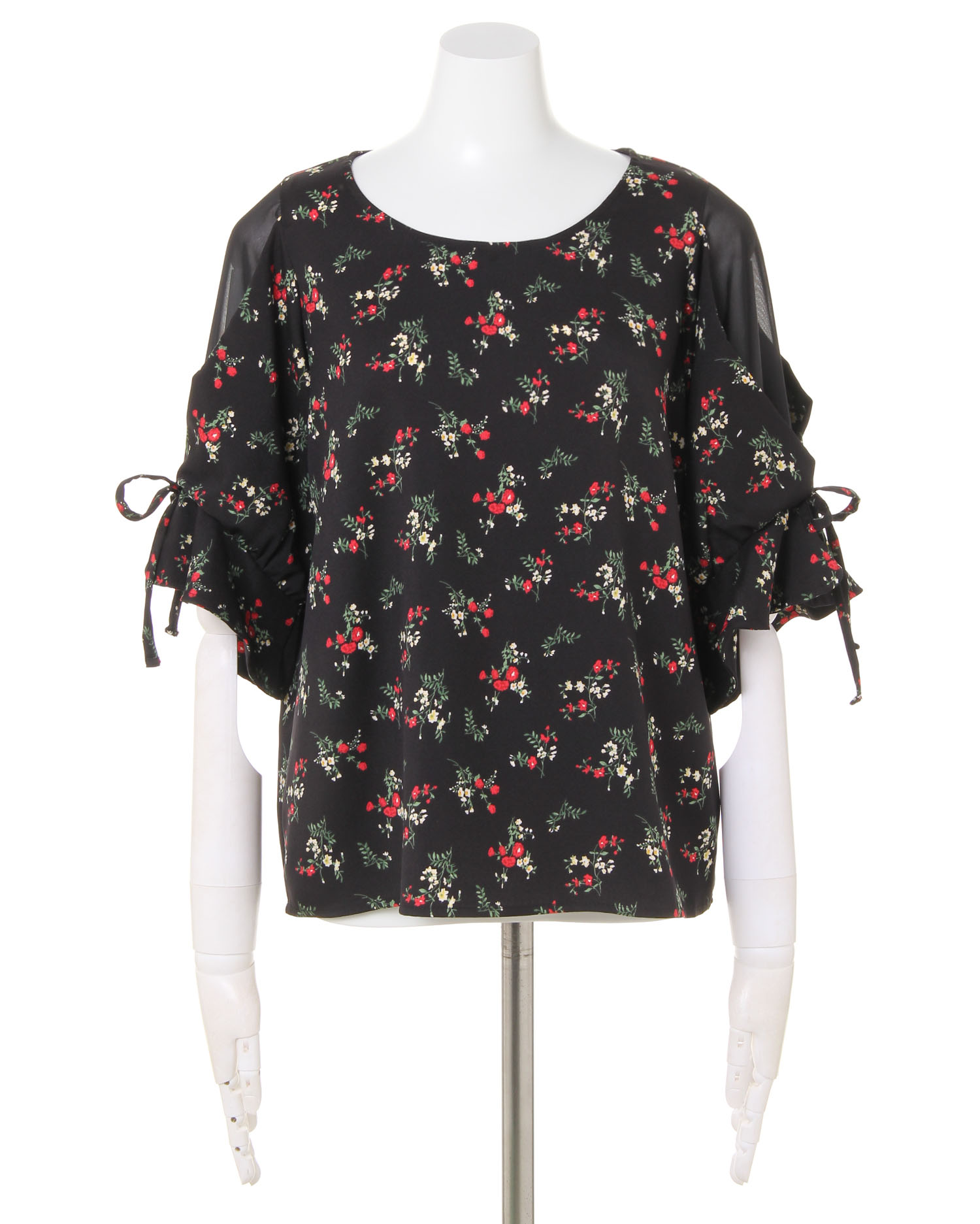 花柄ツイル袖割れレース／トップス｜INGNI(イング) 公式通販