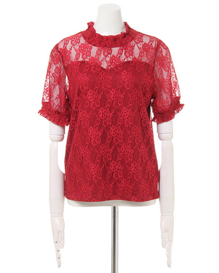 INGNI（イング） ハイネックレース／トップス ﾎﾞﾙﾄﾞｰ