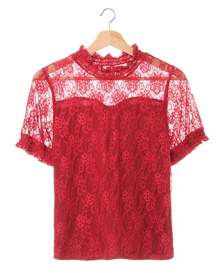 INGNI(イング) ハイネックレース／トップス ﾎﾞﾙﾄﾞｰ