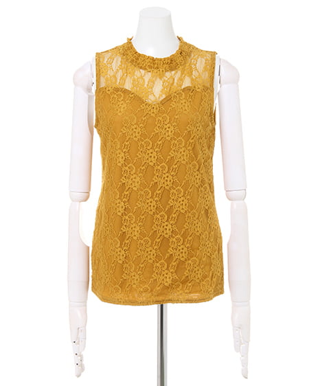 INGNI（イング） レース・ハイネックノースリ ﾏｽﾀｰﾄﾞ