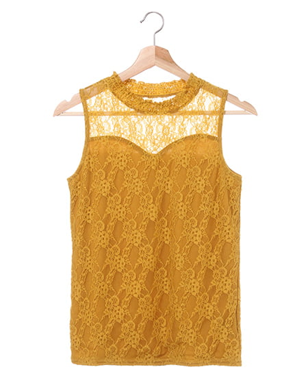 INGNI(イング) レース・ハイネックノースリ ﾏｽﾀｰﾄﾞ