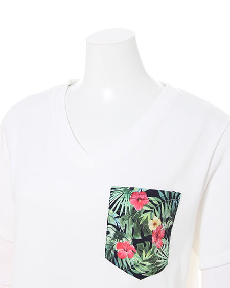 INGNI(イング) 柄ポケ付/Tシャツ コン/ハナ