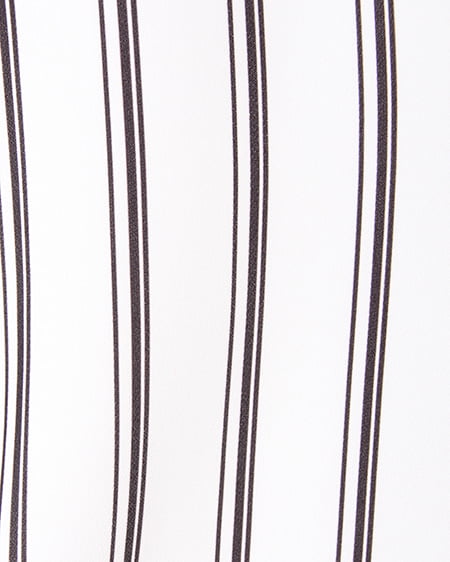 INGNI（イング） 裾タックトロミスキッパー7分袖／シャツ ｵﾌｸﾛ/ｽﾄﾗｲﾌﾟA