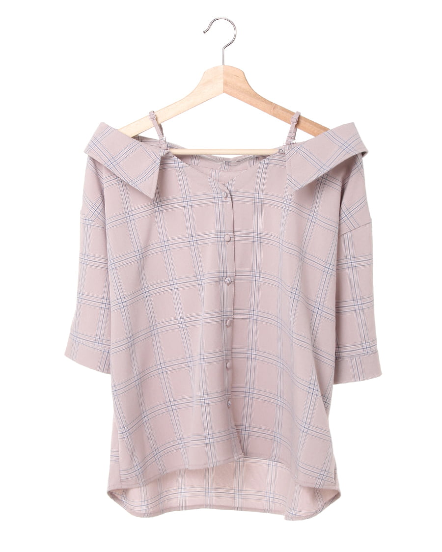 チェック柄オフショル／シャツ｜INGNI(イング) 公式通販｜INGNI STORE