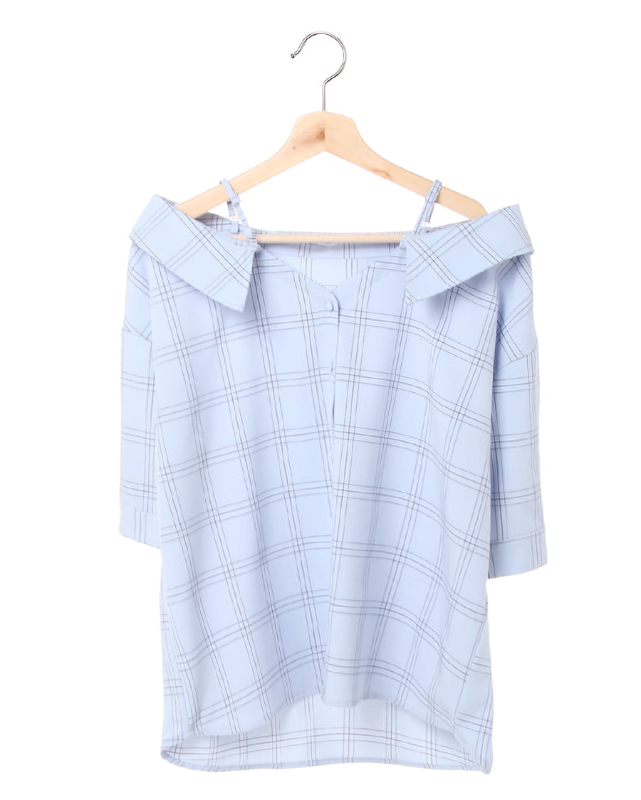 チェック柄オフショル／シャツ｜INGNI(イング) 公式通販｜INGNI STORE