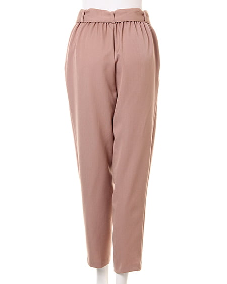 INGNI（イング） サッシュ付きテーパードパンツ ﾍﾞｰｼﾞｭ