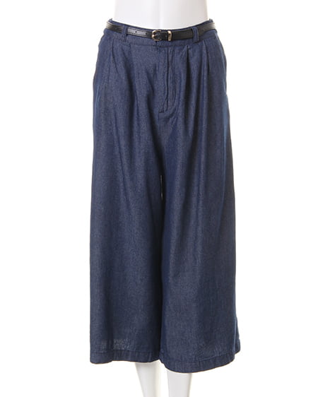 INGNI（イング） ベルト付ガウチョ／パンツ ｲﾝﾃﾞｨｺﾞ