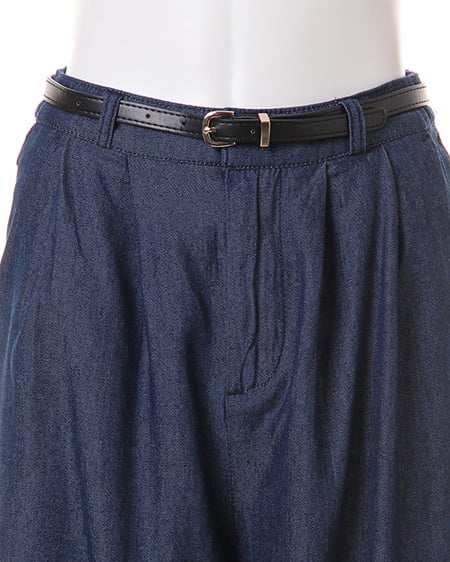 INGNI（イング） ベルト付ガウチョ／パンツ ｲﾝﾃﾞｨｺﾞ