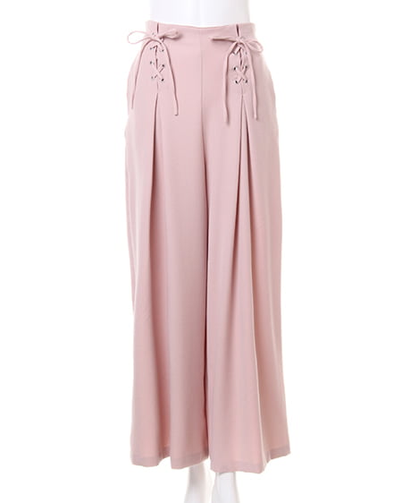 INGNI（イング） レースUPワイド／パンツ ﾋﾟﾝｸ