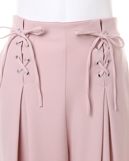 INGNI（イング） レースUPワイド／パンツ ﾋﾟﾝｸ