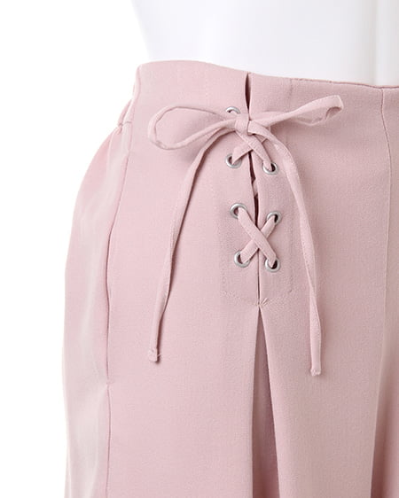 INGNI（イング） レースUPワイド／パンツ ﾋﾟﾝｸ