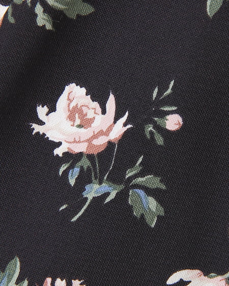 INGNI（イング） 花柄ラップイレヘム／スカート ｸﾛ