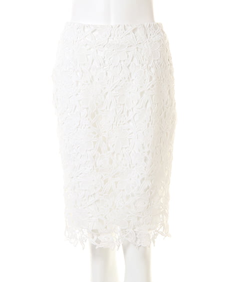 INGNI(イング) レースタイト／スカート ｵﾌﾎﾜｲﾄ