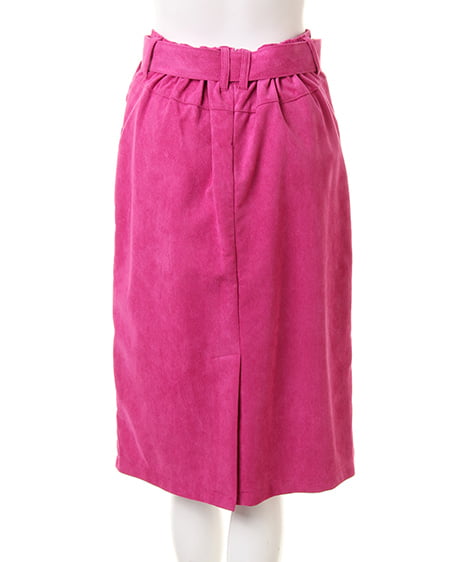 INGNI（イング） スウェードベルト付ナロー／スカート ﾛｰｽﾞﾋﾟﾝｸ