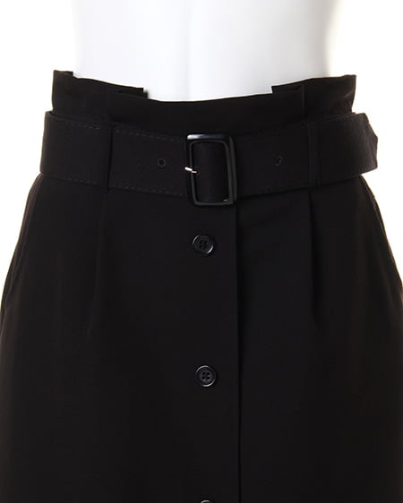 INGNI（イング） 共ベルト付ナロースカート ｸﾛ