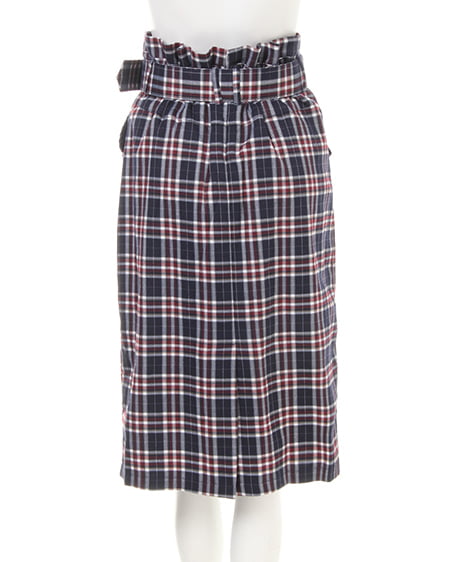 INGNI（イング） 共ベルト付チェック柄ナロー／スカート ｺﾝ/ﾁｪｯｸ