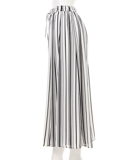 INGNI（イング） エアリースカンツ／A ｵﾌｸﾛ/ｽﾄﾗｲﾌﾟ