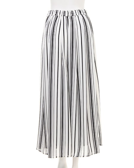 INGNI（イング） エアリースカンツ／A ｵﾌｸﾛ/ｽﾄﾗｲﾌﾟ