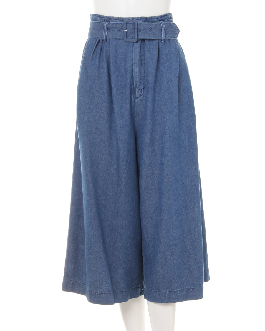 ベルト付ツイルガウチョ／パンツ｜INGNI(イング) 公式通販