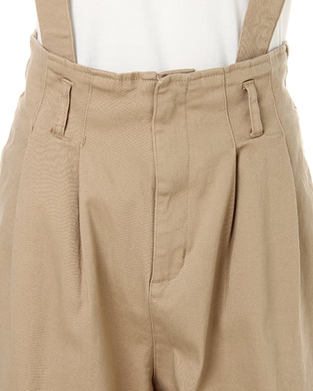 INGNI(イング) サス付きワイドパンツ ベージュ