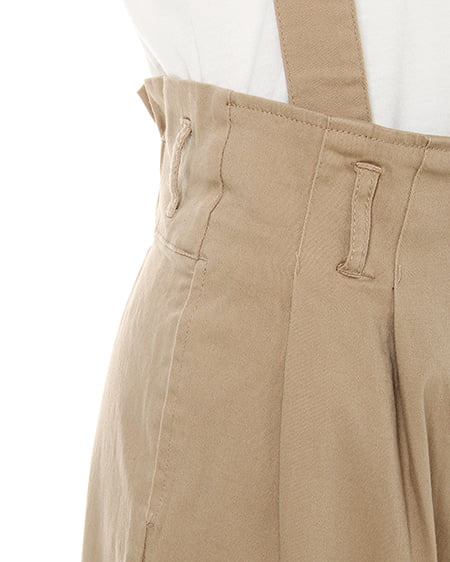 INGNI(イング) サス付きワイドパンツ ベージュ