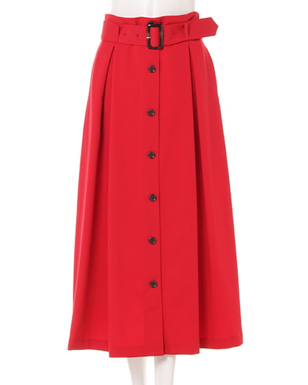 INGNI(イング) 前ボタンロング/スカート アカ