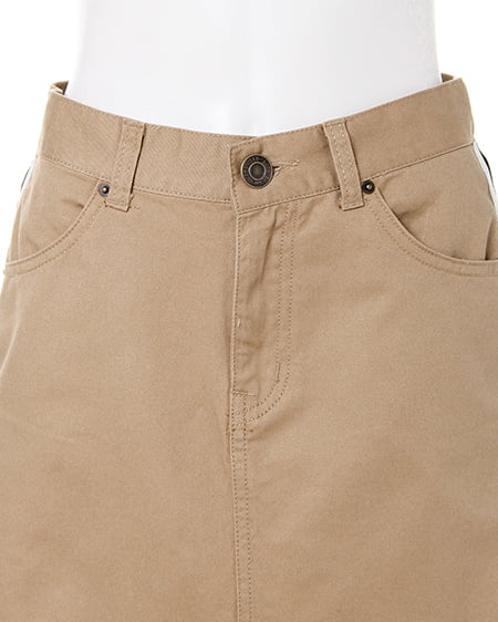 INGNI（イング） サイドライン台形スカート ﾍﾞｰｼﾞｭ