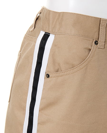 INGNI（イング） サイドライン台形スカート ﾍﾞｰｼﾞｭ