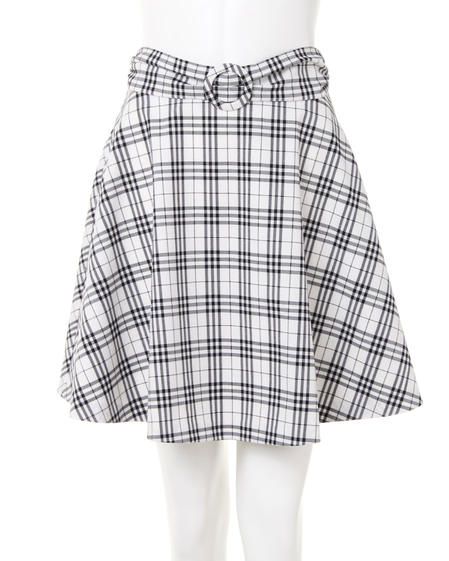 ウエストリボンモノトーンチェック柄／スカート｜INGNI(イング) 公式