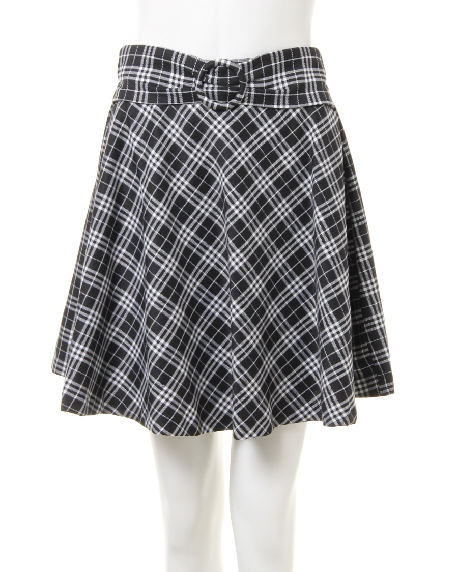 ウエストリボンモノトーンチェック柄／スカート｜INGNI(イング) 公式