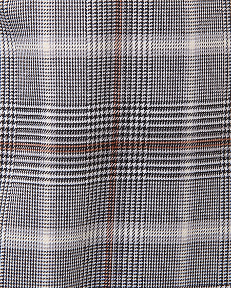 INGNI（イング） チェック柄ラップ台形／スカート ｸﾞﾚｰ/ﾌﾞﾗｳﾝ